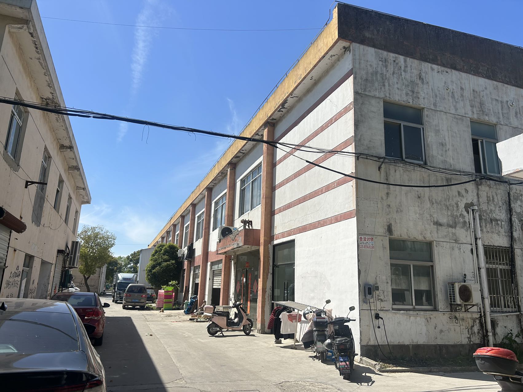 松江叶榭工业区，业主直租 楼下120平 适合仓储